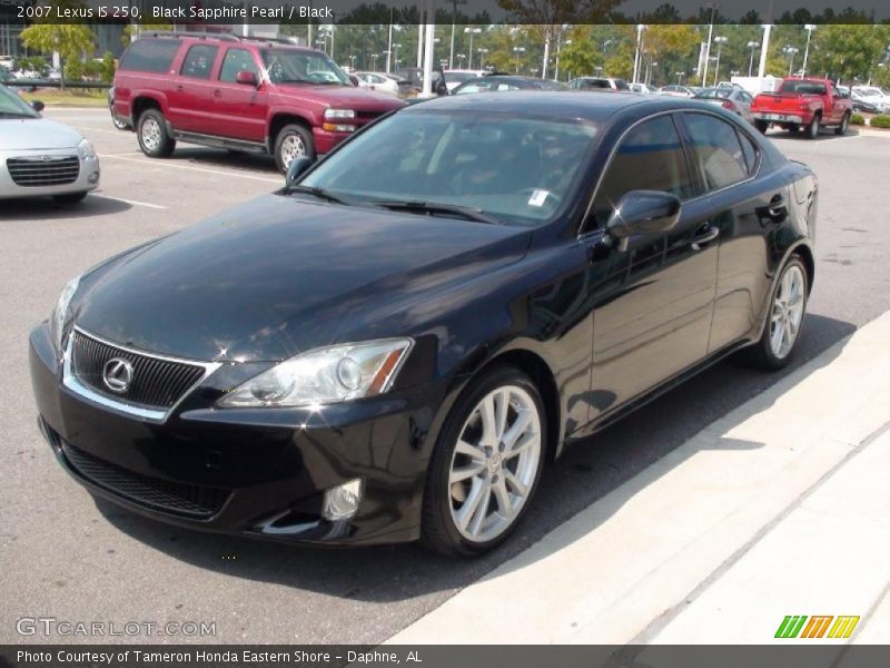Black Sapphire Pearl / Black 2007 Lexus IS 250