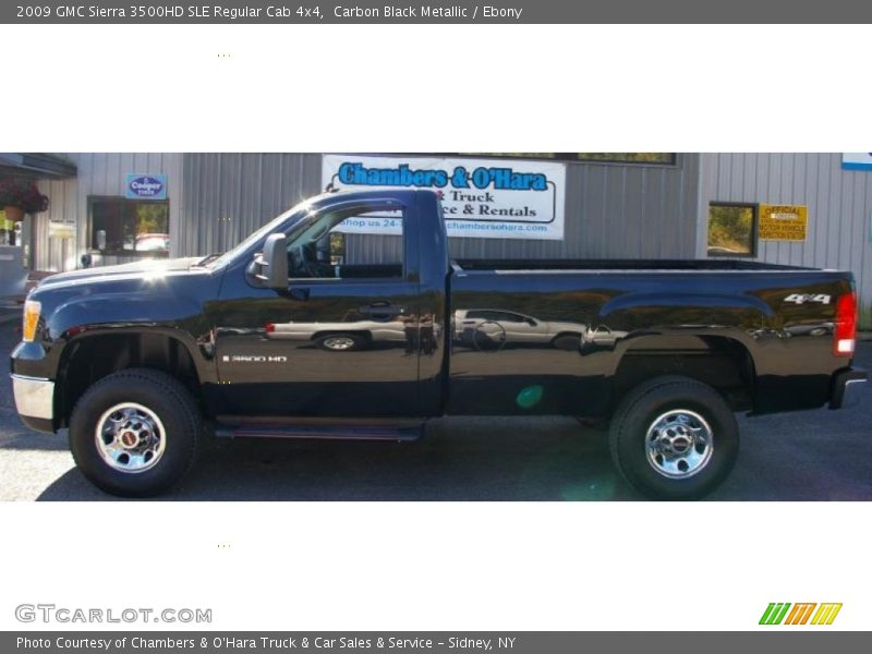 Carbon Black Metallic / Ebony 2009 GMC Sierra 3500HD SLE Regular Cab 4x4