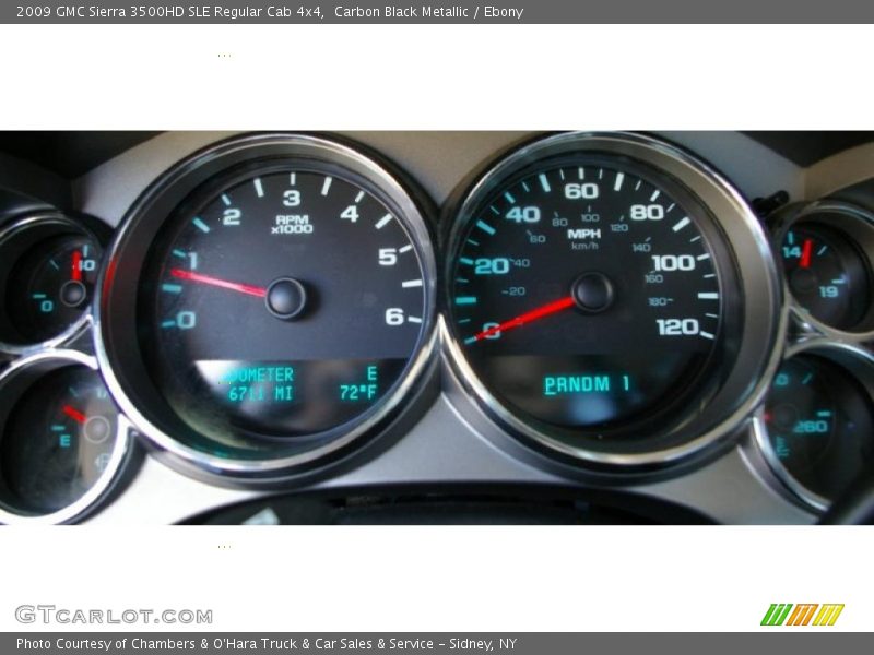 Carbon Black Metallic / Ebony 2009 GMC Sierra 3500HD SLE Regular Cab 4x4