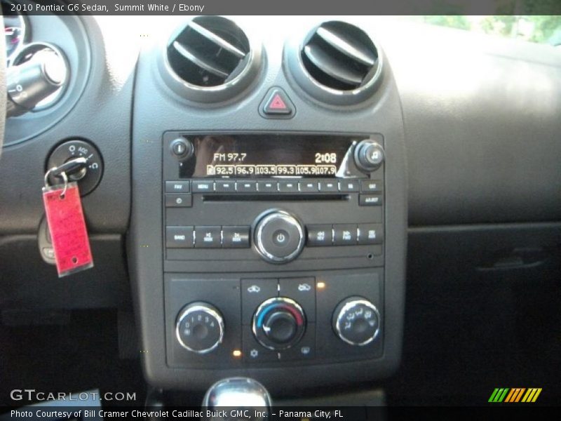 Summit White / Ebony 2010 Pontiac G6 Sedan