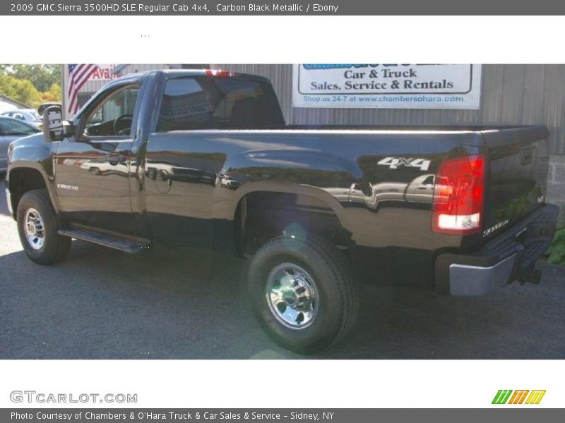 Carbon Black Metallic / Ebony 2009 GMC Sierra 3500HD SLE Regular Cab 4x4