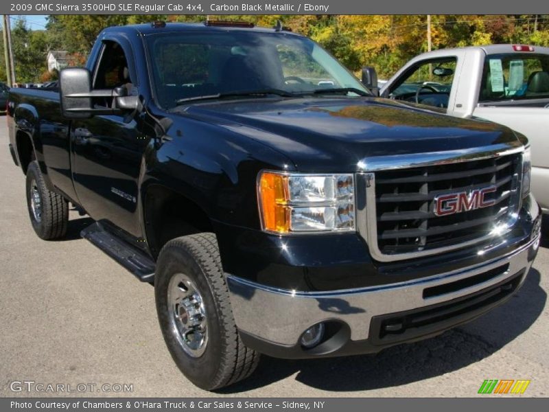 Carbon Black Metallic / Ebony 2009 GMC Sierra 3500HD SLE Regular Cab 4x4