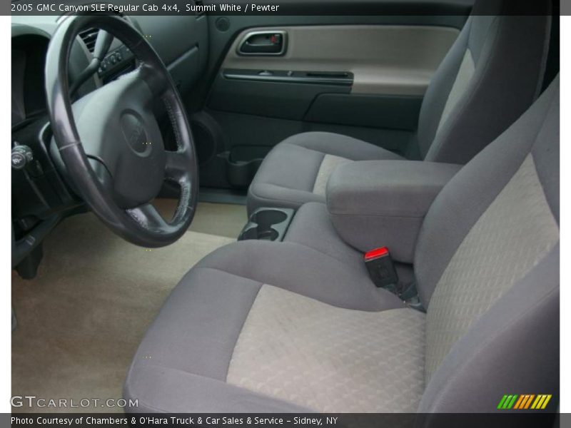 Summit White / Pewter 2005 GMC Canyon SLE Regular Cab 4x4
