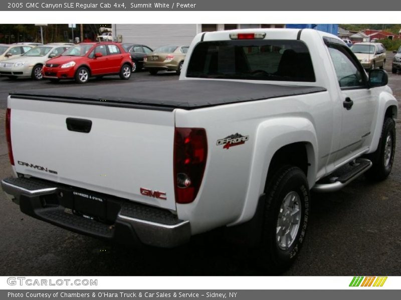 Summit White / Pewter 2005 GMC Canyon SLE Regular Cab 4x4