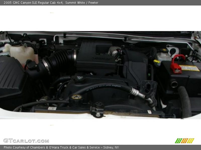 Summit White / Pewter 2005 GMC Canyon SLE Regular Cab 4x4