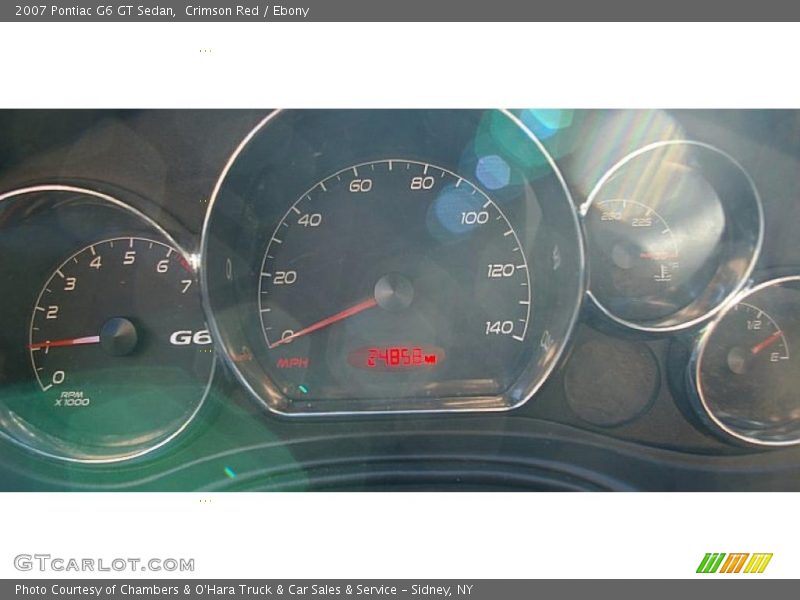 Crimson Red / Ebony 2007 Pontiac G6 GT Sedan