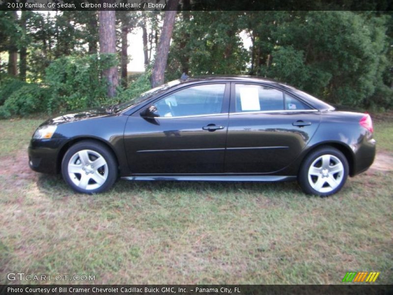 Carbon Black Metallic / Ebony 2010 Pontiac G6 Sedan