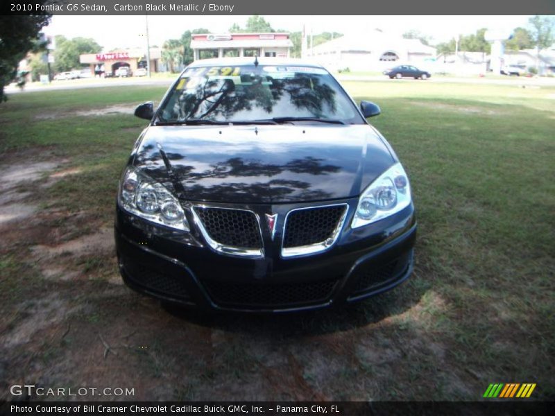 Carbon Black Metallic / Ebony 2010 Pontiac G6 Sedan
