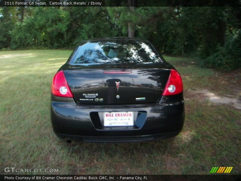 Carbon Black Metallic / Ebony 2010 Pontiac G6 Sedan