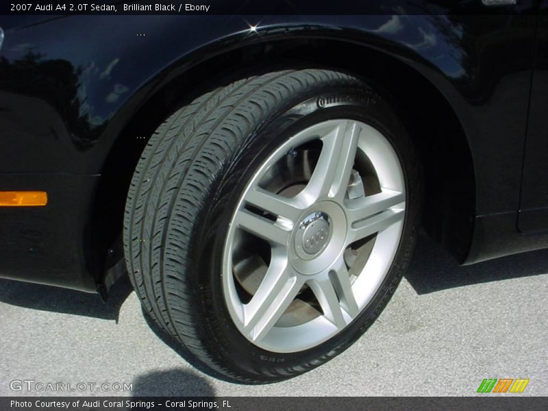 Brilliant Black / Ebony 2007 Audi A4 2.0T Sedan