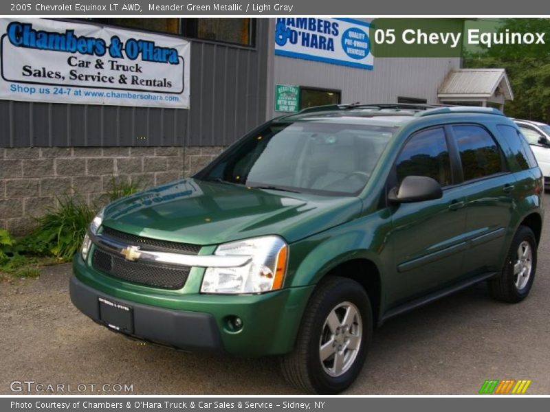 Meander Green Metallic / Light Gray 2005 Chevrolet Equinox LT AWD
