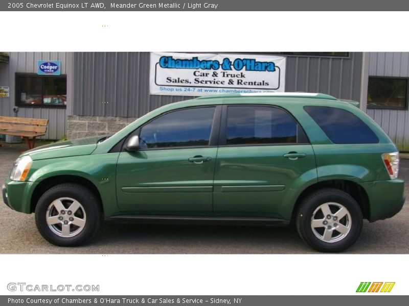 Meander Green Metallic / Light Gray 2005 Chevrolet Equinox LT AWD