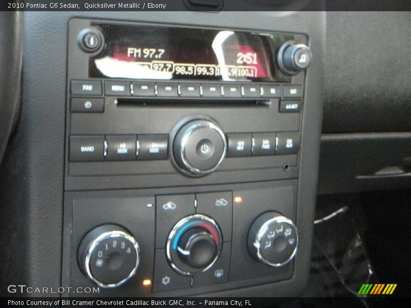 Quicksilver Metallic / Ebony 2010 Pontiac G6 Sedan