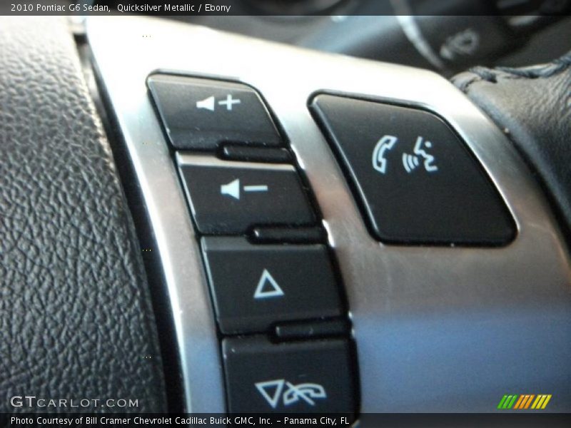 Quicksilver Metallic / Ebony 2010 Pontiac G6 Sedan