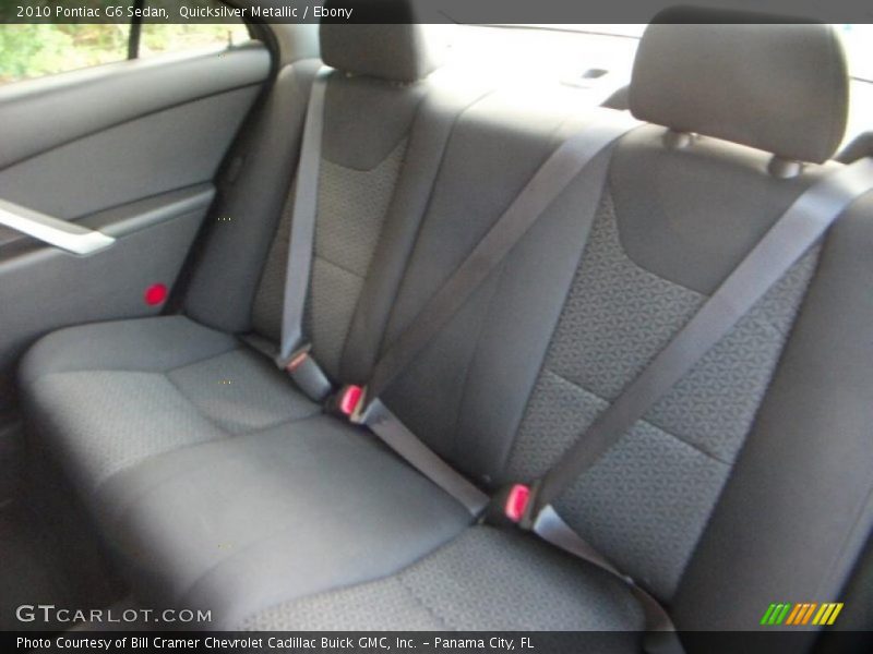 Quicksilver Metallic / Ebony 2010 Pontiac G6 Sedan