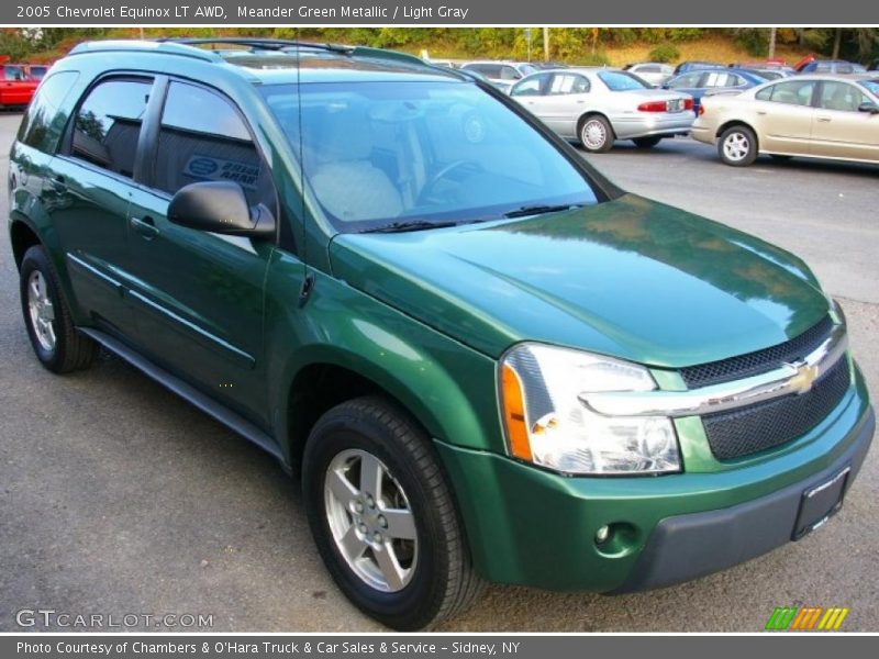 Meander Green Metallic / Light Gray 2005 Chevrolet Equinox LT AWD