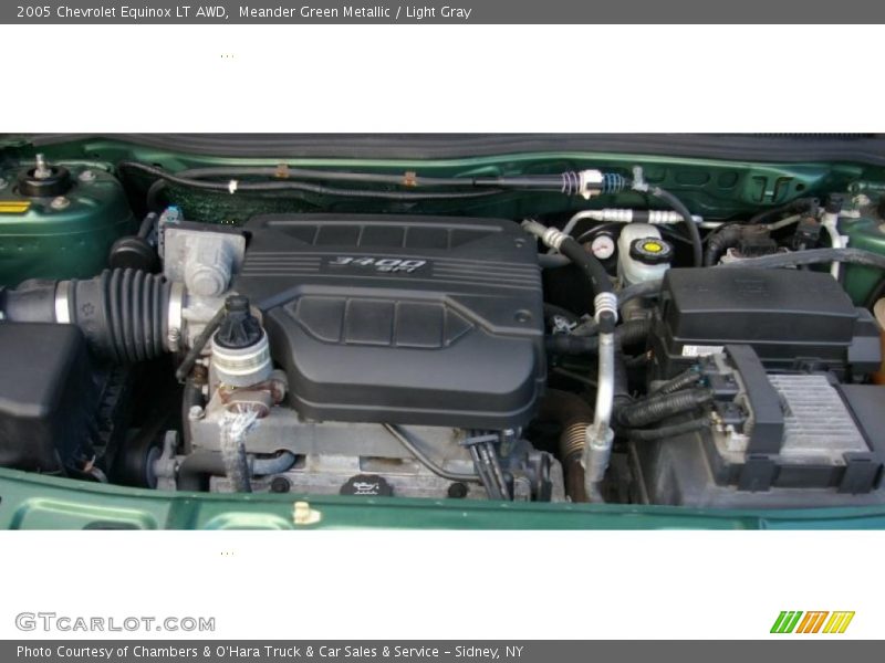 Meander Green Metallic / Light Gray 2005 Chevrolet Equinox LT AWD
