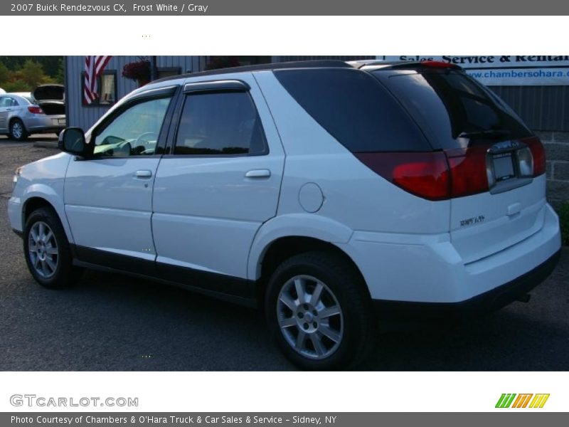 Frost White / Gray 2007 Buick Rendezvous CX