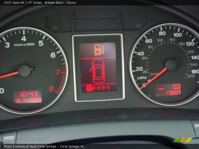 Brilliant Black / Ebony 2007 Audi A4 2.0T Sedan