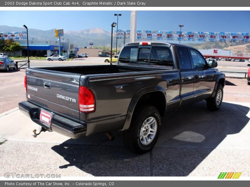 Graphite Metallic / Dark Slate Gray 2003 Dodge Dakota Sport Club Cab 4x4