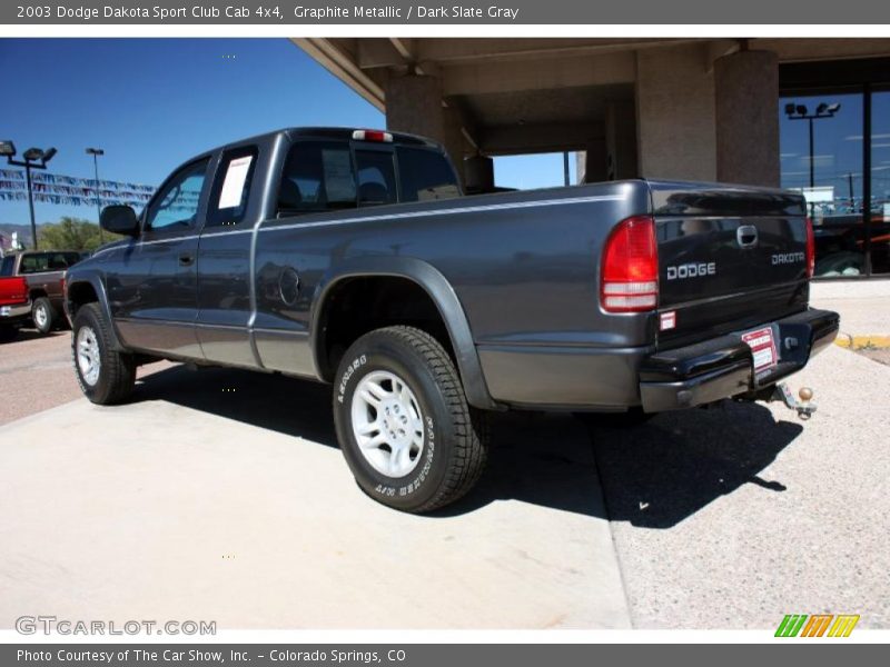 Graphite Metallic / Dark Slate Gray 2003 Dodge Dakota Sport Club Cab 4x4