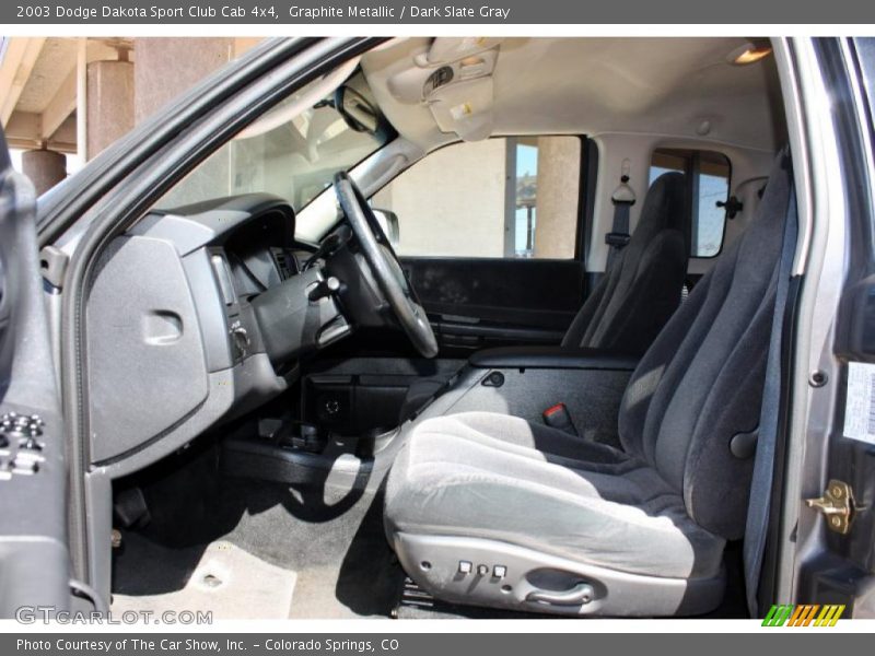 Graphite Metallic / Dark Slate Gray 2003 Dodge Dakota Sport Club Cab 4x4
