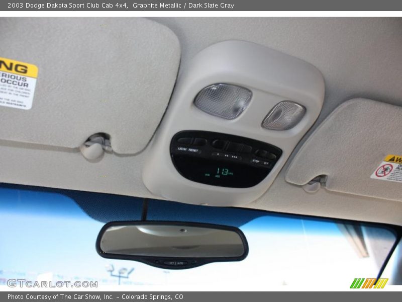 Graphite Metallic / Dark Slate Gray 2003 Dodge Dakota Sport Club Cab 4x4