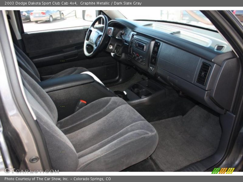 Graphite Metallic / Dark Slate Gray 2003 Dodge Dakota Sport Club Cab 4x4