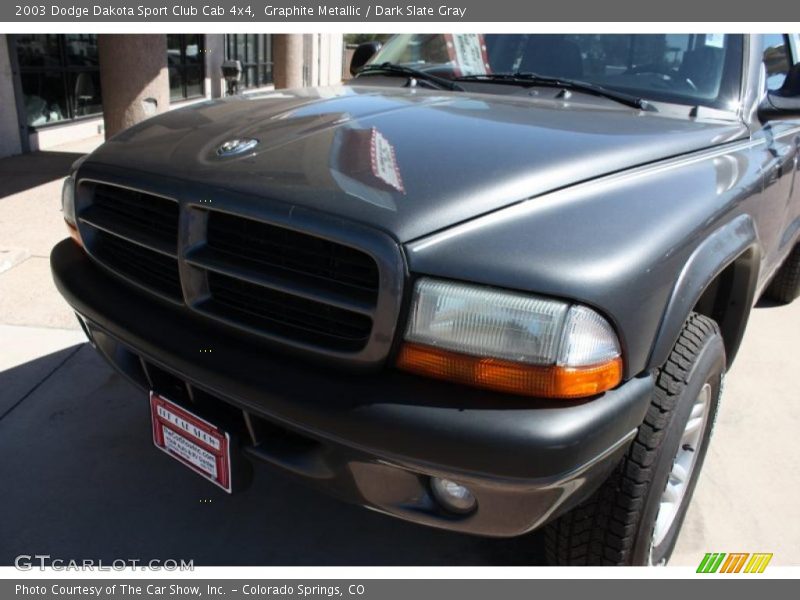 Graphite Metallic / Dark Slate Gray 2003 Dodge Dakota Sport Club Cab 4x4