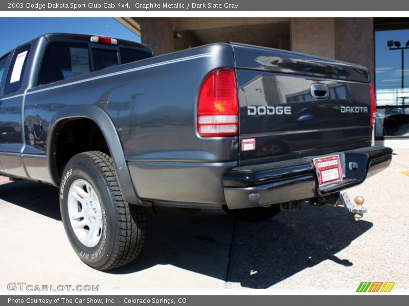 Graphite Metallic / Dark Slate Gray 2003 Dodge Dakota Sport Club Cab 4x4