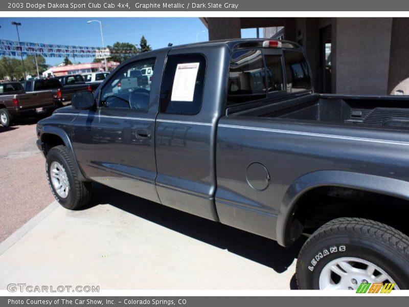 Graphite Metallic / Dark Slate Gray 2003 Dodge Dakota Sport Club Cab 4x4