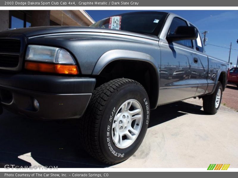 Graphite Metallic / Dark Slate Gray 2003 Dodge Dakota Sport Club Cab 4x4