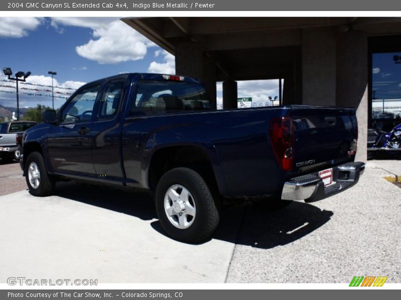 Indigo Blue Metallic / Pewter 2004 GMC Canyon SL Extended Cab 4x4