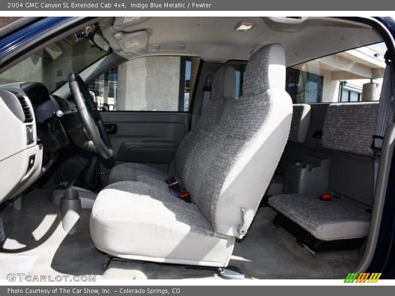 Indigo Blue Metallic / Pewter 2004 GMC Canyon SL Extended Cab 4x4