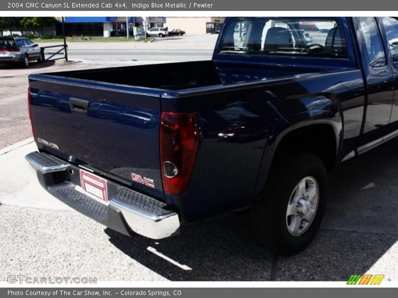 Indigo Blue Metallic / Pewter 2004 GMC Canyon SL Extended Cab 4x4