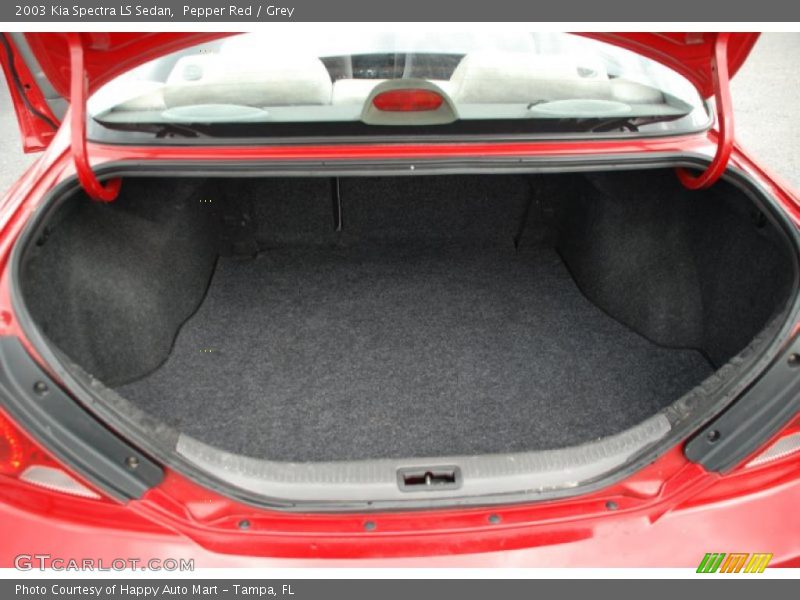 Pepper Red / Grey 2003 Kia Spectra LS Sedan