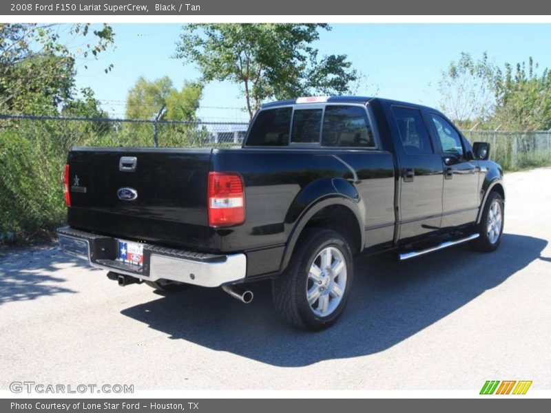 Black / Tan 2008 Ford F150 Lariat SuperCrew