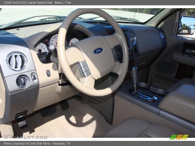 Black / Tan 2008 Ford F150 Lariat SuperCrew