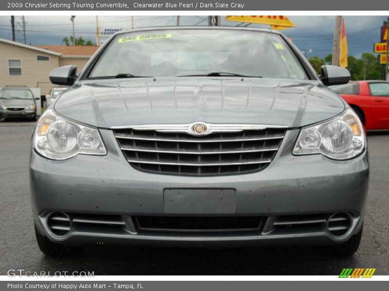 Clearwater Blue Pearl / Dark Slate Gray 2009 Chrysler Sebring Touring Convertible