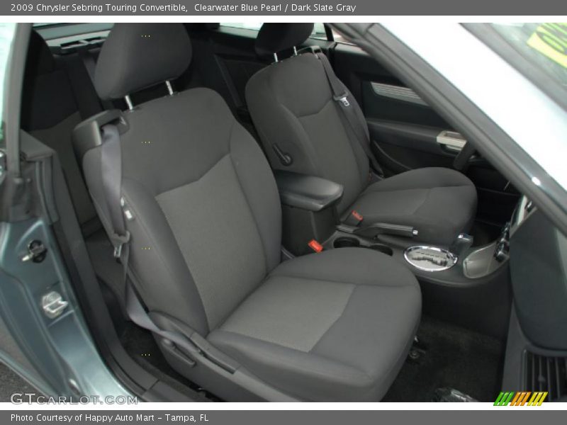 Clearwater Blue Pearl / Dark Slate Gray 2009 Chrysler Sebring Touring Convertible