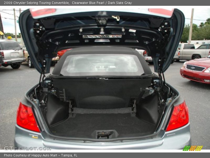 Clearwater Blue Pearl / Dark Slate Gray 2009 Chrysler Sebring Touring Convertible