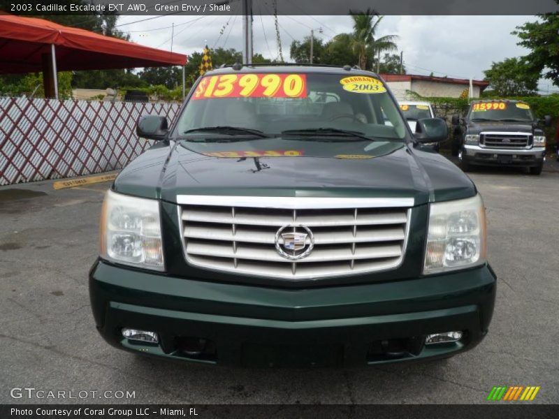 Green Envy / Shale 2003 Cadillac Escalade EXT AWD