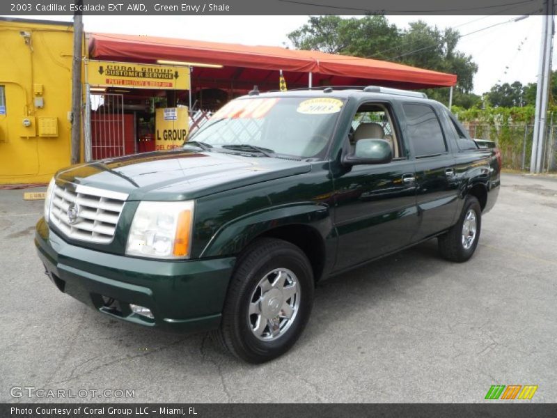 Green Envy / Shale 2003 Cadillac Escalade EXT AWD