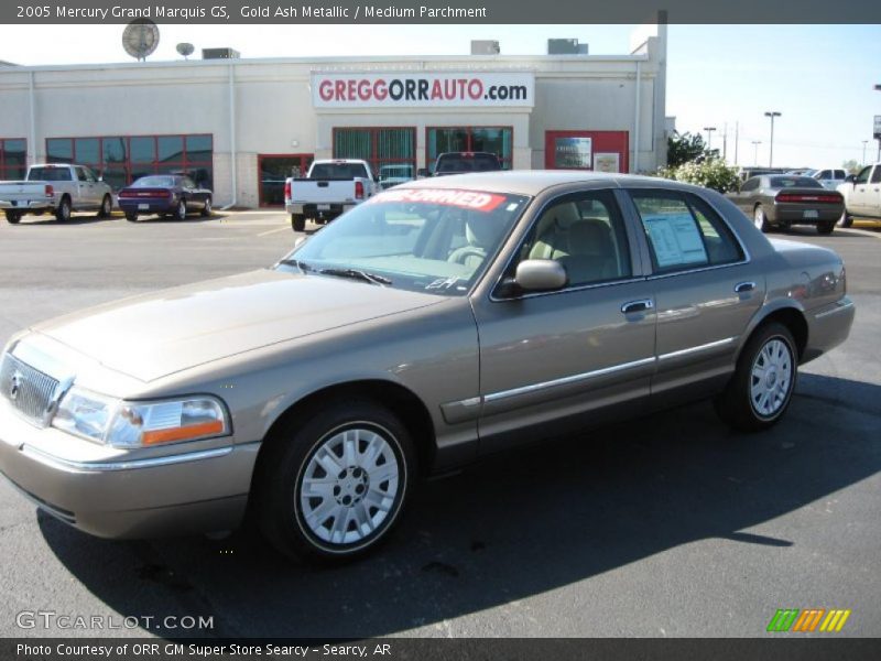 Gold Ash Metallic / Medium Parchment 2005 Mercury Grand Marquis GS