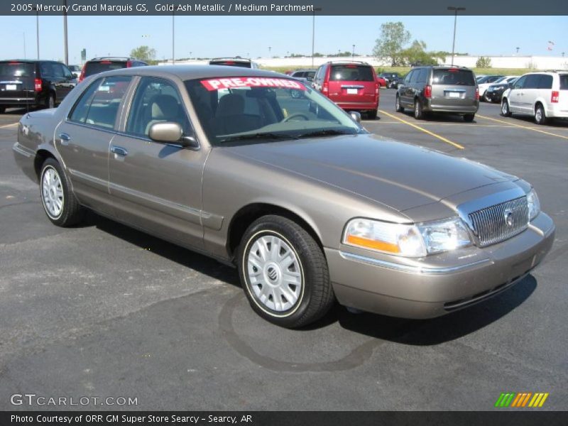 Gold Ash Metallic / Medium Parchment 2005 Mercury Grand Marquis GS