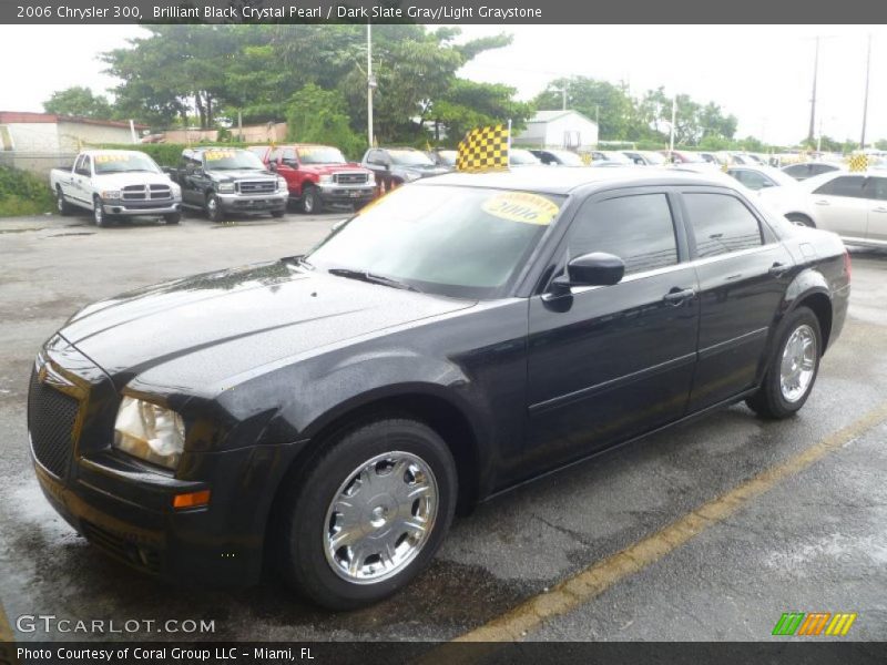 Brilliant Black Crystal Pearl / Dark Slate Gray/Light Graystone 2006 Chrysler 300
