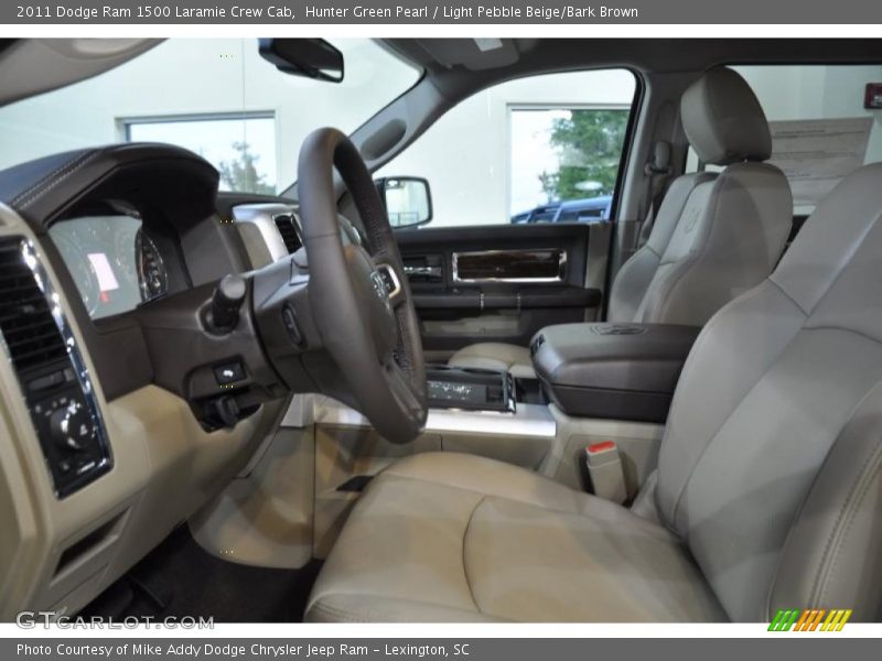 Hunter Green Pearl / Light Pebble Beige/Bark Brown 2011 Dodge Ram 1500 Laramie Crew Cab