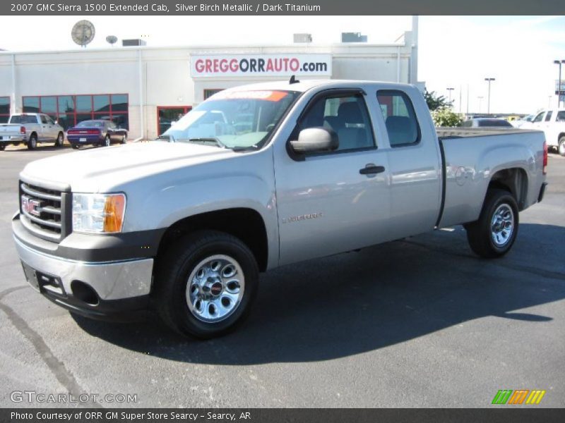 Silver Birch Metallic / Dark Titanium 2007 GMC Sierra 1500 Extended Cab