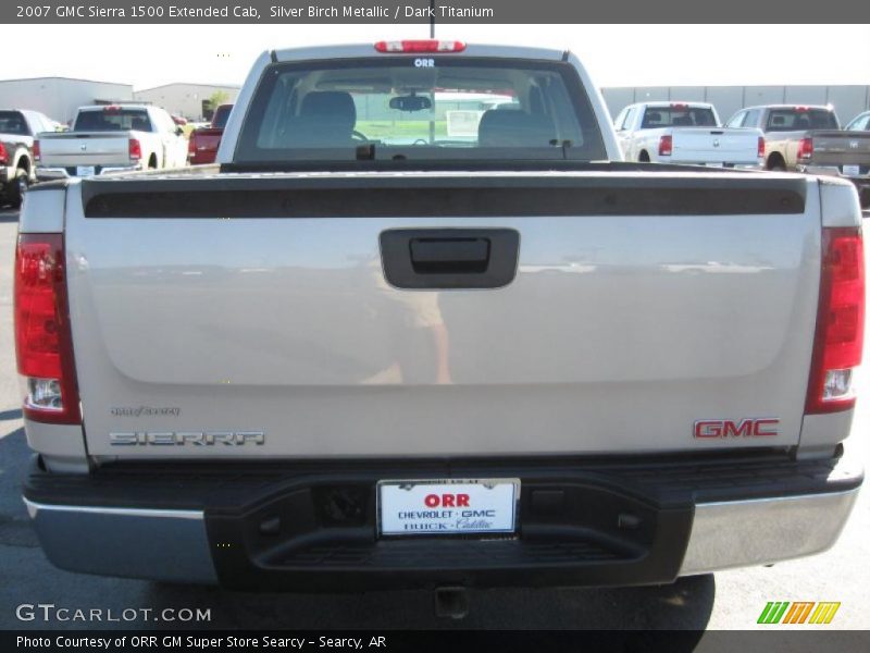 Silver Birch Metallic / Dark Titanium 2007 GMC Sierra 1500 Extended Cab