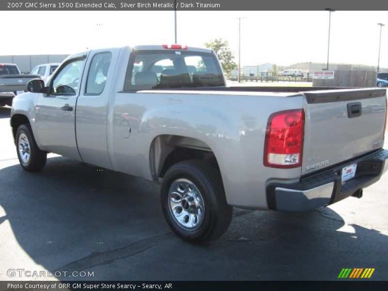 Silver Birch Metallic / Dark Titanium 2007 GMC Sierra 1500 Extended Cab